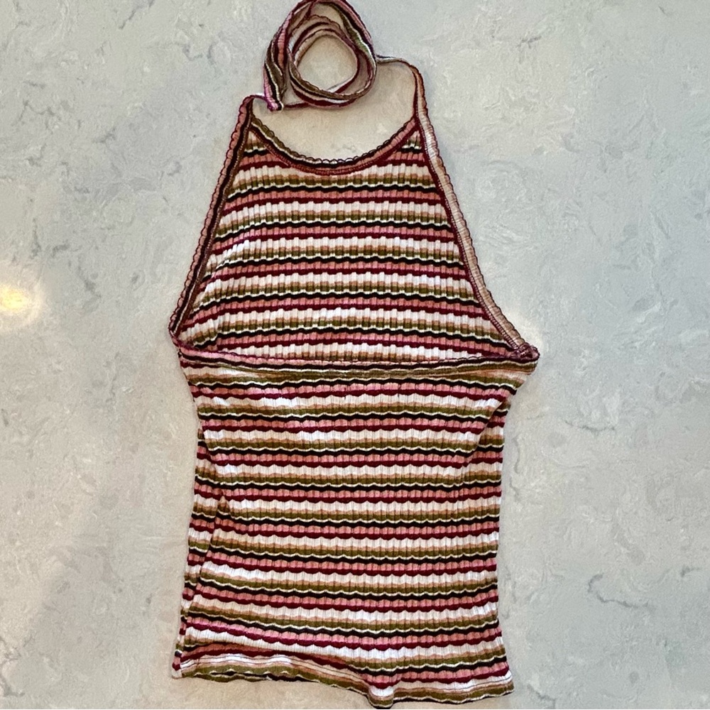 American Eagle Outfitters Multicolor Striped Tank Top